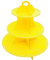 AEX 3 Tier Cake Stand Cardboard | Birthday Cupcake Stands | Cake Stand For Afternoon Tea Stands | Biodegradable Round Food Stand Fruit Dessert Display Cupcake Holder | Yellow Polka Dot