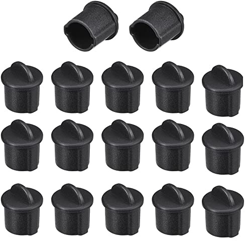 BNC Staubschutzkappe, Staubschutzkappe, Abdeckung für Buchse, Schwarz, 25 Stück