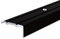 PROVISTON | Winkelprofil | Aluminium eloxiert | Bronze Dunkel | Breite 24.5 mm | Höhe 10 mm | Länge 1000 mm | Gebohrt | Treppenkantenprofil | Treppenwinkel | Treppenkante | Kombiwinkel | 1 Stück