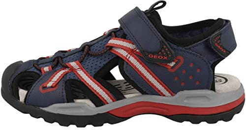 Geox J Borealis Boy Sandale, Avio Red Multicolore, 26 EU