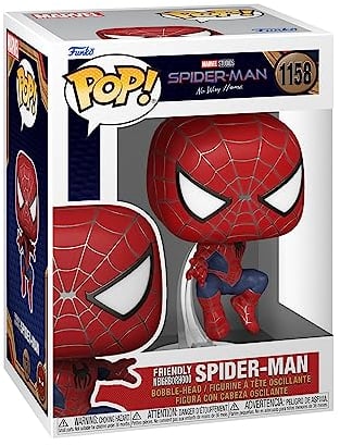 Funko Pop! Marvel: Spiderman No Way Home 2021 - Spider-Man - Leaping SM2 - Figura in Vinile da Collezione - Idea Regalo - Merchandising Ufficiale - Giocattoli per Bambini e Adulti - Movies Fans