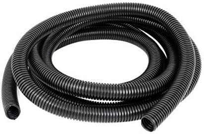 Uotyle Wellrohr, Leerrohr PE Kabelrohr Kabelschutzrohr Wasserdicht Flexibel Rohr Für Kabelschutz Schwarz Leerrohre (Länge:5M, Innenφ20mm)