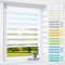 Doppelrollo klemmfix ohne Bohren & mit Bohren, 100x150cm (Stoffbreite 96cm) Weiß, 3-in-1 Duo Rollo für Fenster & Tür, Fensterrollo innen lichtdurchlässig & verdunkelnd, Klemmrollo Rollos Sonnenschutz