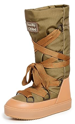 SEE BY Chloé Naina Stiefel Damen Kaki - 40 - Schneestiefel Shoes