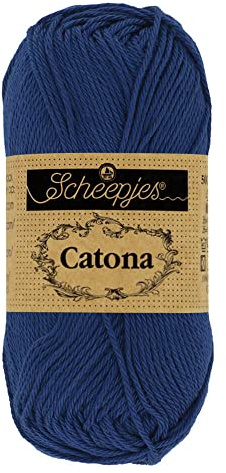 Scheepjes - Scheepjes Catona 527 Midnight Yarn - 20x25g