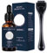 Bartwachstums-Set, Bartöl, Bartwachstumsserum für Männer, 0,5 mm Dermaroller für Bartwachstum, Bartpflege-Werkzeuge für schnelles Wachstum und Verdickung