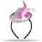 Hatstar Mini Tiroler Hut | Seppelhut Haarreif mit Feder | Seppl Hut Haarband für Oktober Fest-Party | Kostüm Accessoire für Damen & Herren (Seppel Hut rosa)