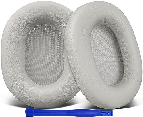 SOULWIT Lammfell Ersatzpolster Ersatz Ohrpolster für Sony WH-1000XM5 (WH1000XM5) Geräuschunterdrückung Kopfhörer, Polster mit Geräuschisolierschaum, zusätzliche Dicke
