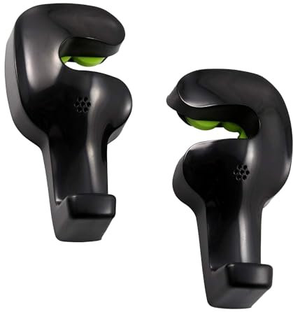 2 Stück Universal Auto Kopfstütze Haken, Rücksitz Versteckter Haken, Multifunktionaler Auto Haken, Heckhaken für Autositze, Drehbar Auto Haken, für Tasche, Lebensmittel, Kleiner Gegenstand(Schwarz)