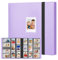 560 Taschen Fotoalbum für Fujifilm Instax Mini Kamera, Polaroid Kamera, für Fujifilm Instax Mini 11 12 9 40 Evo Liplay 8 7+ Sofortbildkamera, Fotoalbum für Polaroid Zink 2x3 Fot (Purple)