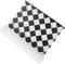 Vintage Style Dollhouse Floor Sheet - Dolls House Wallpaper Realistic Pu Material Mini House Flooring Accessory for Photography Scene, 16.1 X 11.8 Inches, Black Grid Pattern