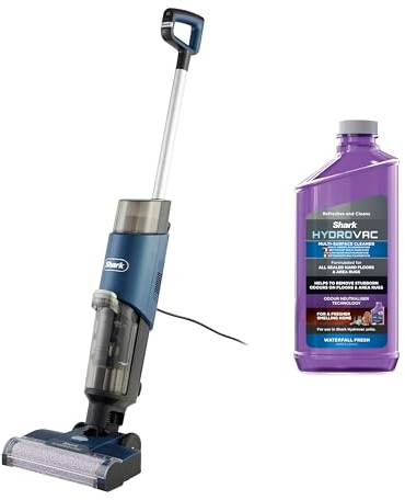 Shark HydroVac Aspirateur Filaire, Brosse rotative antimicrobienne, Aspire, Lave saletés humides, sèches, WD100EU + Recharge de nettoyant 1L Compatible avec HydroVac WD210 et WD100, 5320NU200EUUK