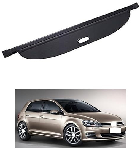 YRCTHEK Auto Laderaumabdeckung Kofferraum Kofferraum Schutz Abdeckung Laderaumabdeckung,Auto Laderaumabdeckung Kofferraumabdeckung Rollo für Golf 7 2014-2018