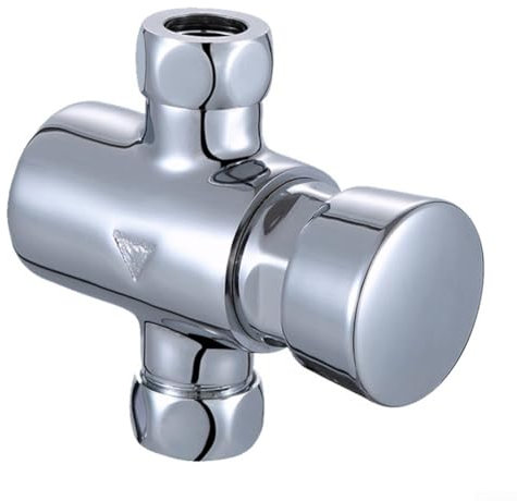 Robinet de douche à retard en cuivre, robinet de douche chromé exposé conçu pour un usage commercial, design non concussif et économe en eau