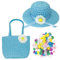 Jc.upin Easter Bonnet Kit-Easter Hat Making Kit,Easter Egg Hunt Easter Basket,Easter Gifts for Kids Make Your Own Easter Bonnet for Boys Girls,DIY Easter Activities Party Bags Decorations (Blue)