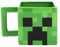 Minecraft Creeper Green - Taza de cerámica cuadrada esculpida de 16 onzas