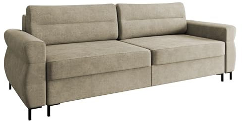 Mirjan24 Schlafsofa Byrsit, Sofa mit Bettkasten und Schlaffunktion, Bettsofa, Schlafcouch, Couch (Sierra 744)