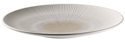APS 85506 Assiette bleue Ø 42 cm, hauteur 3,5 cm, mélamine blanc/beige