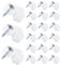 25 Pack Glass Retainer Clips with Screws - Universal Cabinet, Window, Door & Mirror Fixing Clips - Durable Transparent Panel Holder (Clear)