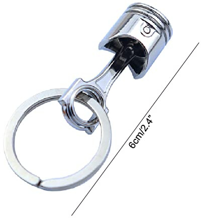 ZHENGCI Schlüsselanhänger Auto Motor Kolben Keychain Anhänger Auto Modifikation für kreative Geschenke für Schlüssel für Männer Jungen