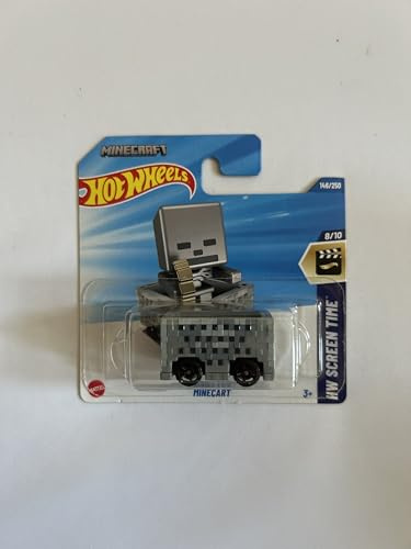Hot Wheels 1:64 Scale Play or Display Vehicle Car Collection Kids Gift 2025 Model Choose 1 Car (HYY82, 146/250 Minecart)