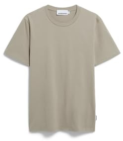 ARMEDANGELS Herren Regular T-Shirt aus Bio-Baumwolle JAAMES Regular Fit Light Sage S