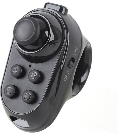 Fockety VR -Fernbediener, Virtual Reality Headset Bluetooth Control für VR -Video, Spiel, Selfie, Flip E -Buch/PPT/Nook -Seite, Gamepad Joystick für Tablet, Laptop, Smartphone