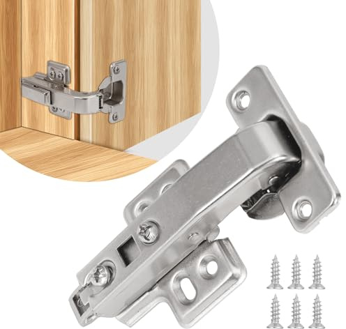 HBL' 4Pack 90° Cabinet Hinge for Blind Corner, 35MM Soft Close Corner Hinge | Pie Cut Corner Kitchen Cupboard Hinges, Concealed Cabinets Hinge for Blind Corner Cabinets