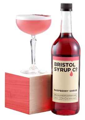 Bristol Syrups Company No.13 Raspberry Shrub Syrup 750ml, Pack of 6