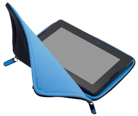 BlackBerry Zipped Sleeve Case for BlackBerry PlayBook - Black/Blue