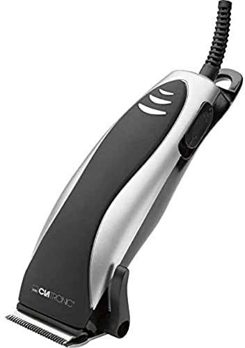 Clatronic Haarschneidemaschine Set mit Nasenhaarentferner, 3-12 mm Schnittlänge, stufenlose Schnittlängenregulierung, Edelstahl-Scherkopf, Barttrimmer Herren, Trimmer Herren, HSM 3441 NE