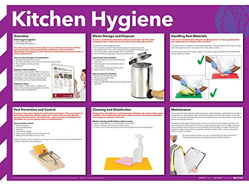 SIGNSLAB FA607 Kitchen Hygiene Poster, 420 mm x 590 mm