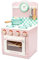 Le Toy Van - Educational Wooden Honeybake Oven & Hob Pink Set Pretend Kitchen Play Toy | Boys & Girls Role Play Toy Kitchen Accessories