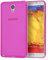 doupi UltraSlim Custodia per Samsung Galaxy Note 3 Neo, Satinato fine Piuma Facile Mat Semi Trasparente Cover, Pink