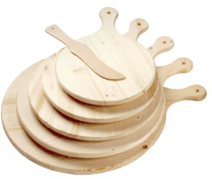 Panetta Casalinghi - Tagliere per Polenta in Legno d’Abete, Beige, 25 cm, Legno, Beige, 25 cm
