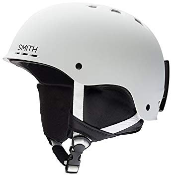 SMITH Herren Helm Holt Skihelm, Weiß matt/Schwarz, M/55-59