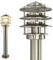 Edelstahl E27 Standleuchte 249-500 für Außen – Elegante Gartenleuchte, Wegeleuchte, 50cm, IP44, Max. 25W