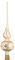 Weihnachtsbaumspitze Groß 35cm in Ice Champagner Gold Komet Baumspitze Spitze Tannenbaumspitze Christbaumspitze Weihnachtsbaum Christbaum Tannenbaum Christmas Tree Top