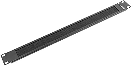 LANBERG BRUSH PANEL 19'', 1U, BLACK