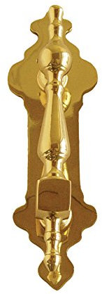Imex El Zorro B-76060 B-76060-Llamador (Columna, latón Brillo, 160 mm), Dorado