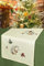 KAMACA Tischläufer 40x140 cm rechteckig mit filigraner Stickerei Küche Esstisch Tisch Dekoration Eyecatcher in Herbst Winter Weihnachten (Igel im Herbst)