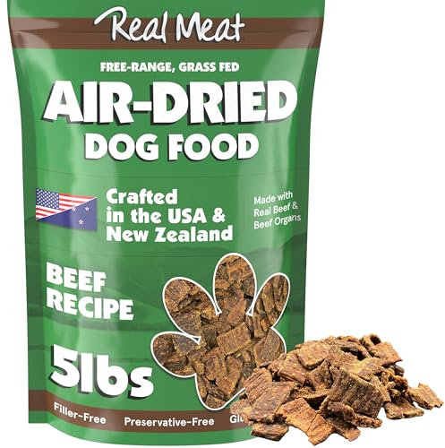 Real Meat luftgetrocknetes Hundefutter, 5 lb,