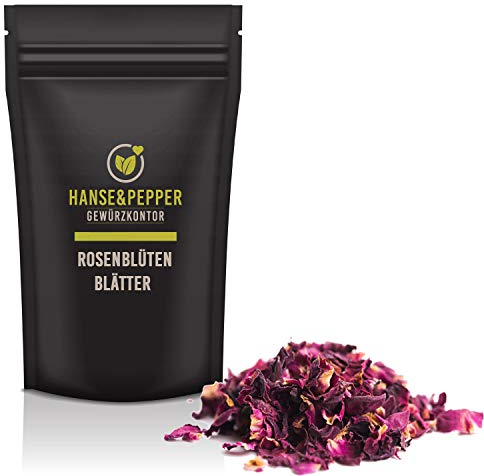 200g Rosenblütenblätter getrocknet Rosenblätter aromatisch duftend ohne Zusätze in Spitzenqualität - Gourmet Serie