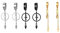 Flongo 3 Paar Kreuz Ohrringe aus Edelstahl Creolen Ohrringe mit Kreuz Anhänger Damen Ohrringe Herren Ohrstecker Hängendes Kreuz Schmuck Geschenk zu Ostern Weihnachten Halloween