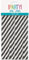 Stylish Black Striped Paper Straws - Perfect for Birthday Parties & Everyday Use - 40ct
