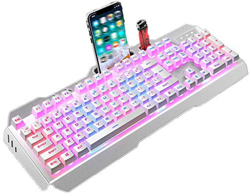 ARCH Tastiera Meccanica Tastiera Gaming Cablato con Tastiera Multimediale Tasti Meccanici con Mouse Ergonomico for Windows PC Gamers (Color : B)