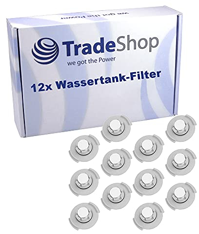 Trade-Shop - 12 filtri per serbatoio dell'acqua di ricambio per Xiaomi Roborock S5, S5 Max, S6, S6 MaxV, S6 Pure, Xiaowa C10, E20, E25, E35, sostituisce SXLX01RR