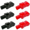 6 Pcs Battery Terminal Covers Red and Black battery terminal protector Covers Flexible Battery Boots Insulating Protective Lug Caps for Car Auto Vehicle Marine Commercial and Power Sports
