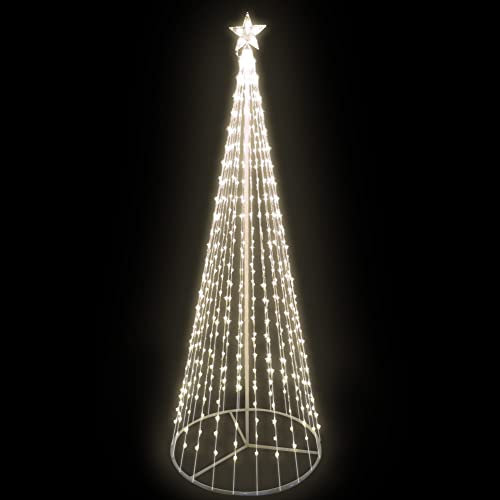 Albero di Natale artificiale (PIOGGIA CALDO E BIANCO)