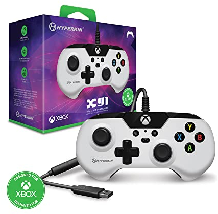 Hyperkin X91 Wired Controller for Xbox Series X | S/Xbox One/Windows 10/11 - Officially Licensed By Xbox (White)